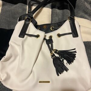 Liz Claiborne White & Black Handbag